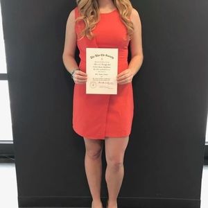 Coral dress